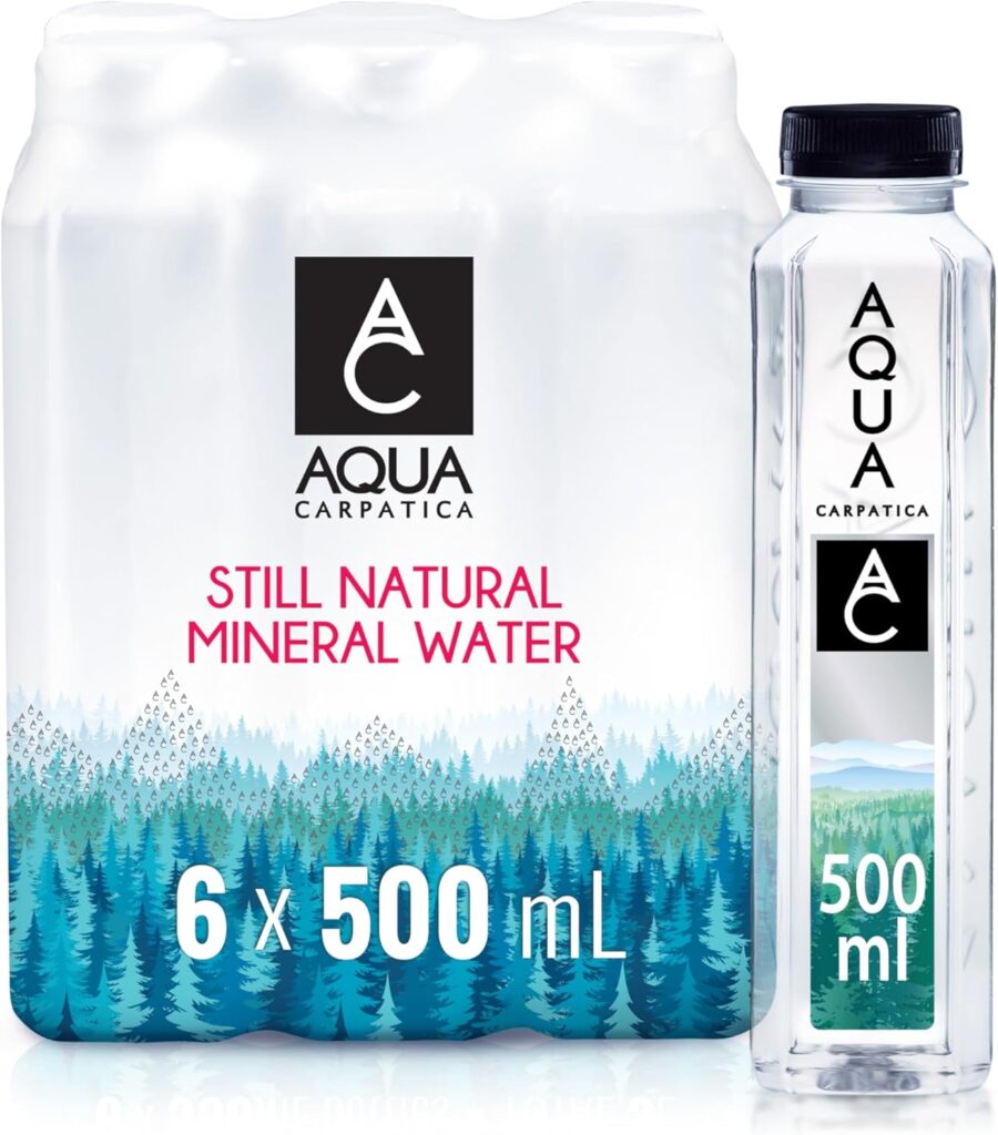 AQUA Carpatica Natural Still Mineral Water Virtually Nitrate Free 6 x 250 ml (Pack of 3)