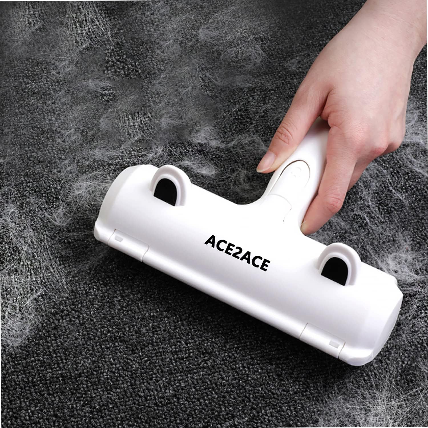 ACE2ACE Pet Hair Remover and Rollers, Cleaning Brush Fur Remover for Cats and Dogs, Washable and Reusable Animals Brushes Hair Removal, for Carpets, Clothes and Sofa-Green - Image 6