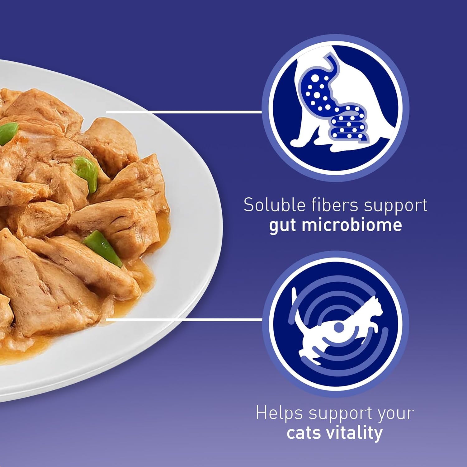 PURINA ONE Mini Fillets Ocean Fish and Lamb Adult Wet Cat Food 8x85g (Pack of 5) - Image 4