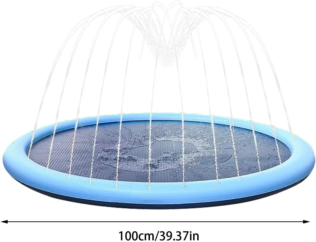 Splash Pads for Kids Dogs | Pet Splash Pads Anti-Slip Dog Pools | Thickened Dog Splash Mat Children Water Play Toy | Swimming Bathing Pool for Summer Outdoor Garden - Image 5