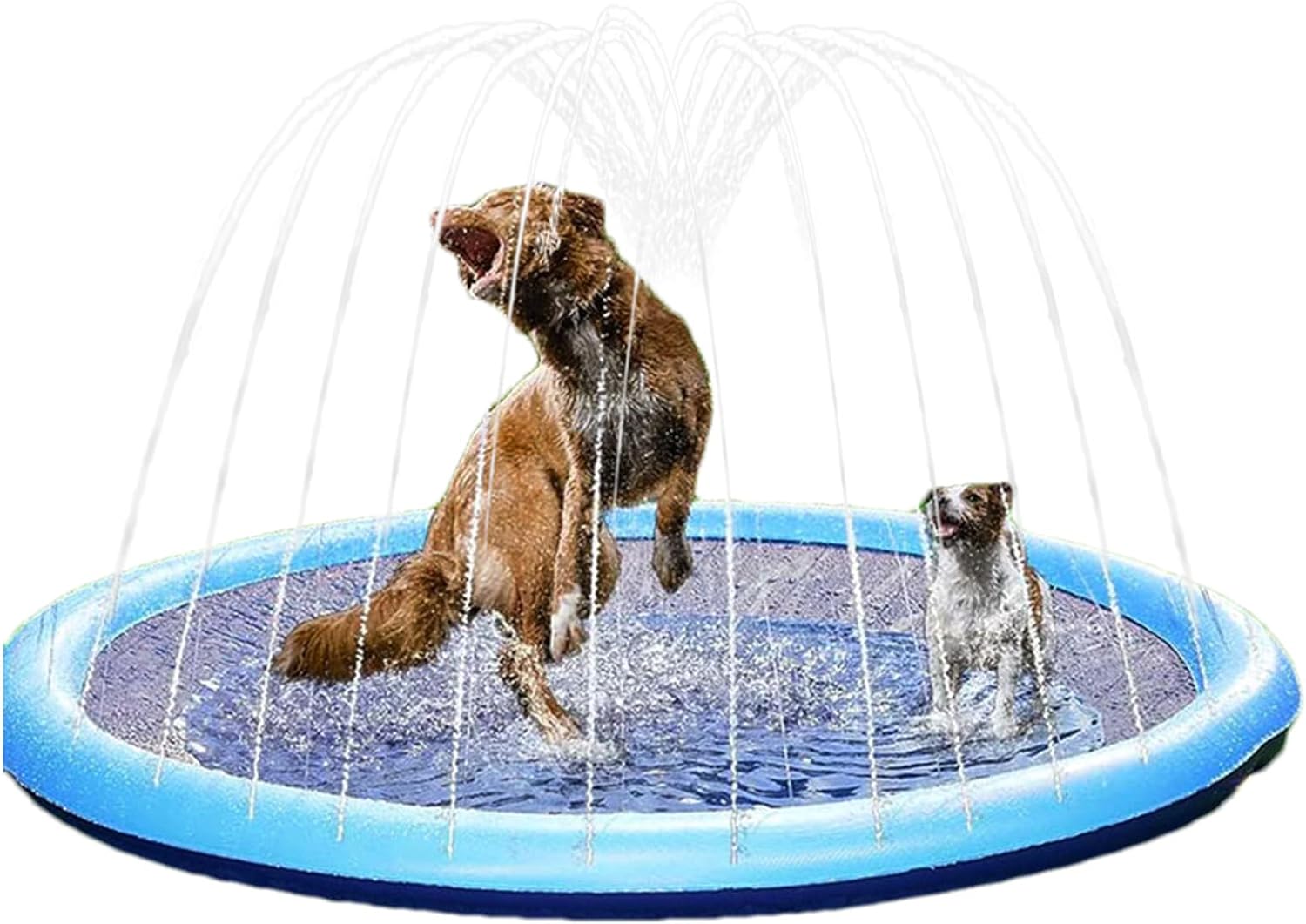 Splash Pads for Kids Dogs | Pet Splash Pads Anti-Slip Dog Pools | Thickened Dog Splash Mat Children Water Play Toy | Swimming Bathing Pool for Summer Outdoor Garden - Image 6
