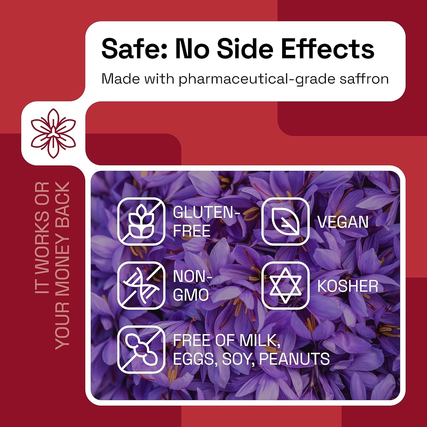 NAVEH PHARMA OptiMind - Focus Supplement | Natural ADHD Supplements for Kids | 30 MG Saffron Supplements: Kids Vitamins and Memory Supplement for Brains | Mood Support | 60 Calm Gummies (Strawberry) - Image 6